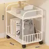 Estante Móvil para Mochilas Escolares Debajo de la Mesa Cesta de Almacenamiento Almacenamiento en Casa Almacenamiento de Escritorio Artefacto de Almacenamiento Carrito con Ruedas Estantería de Almacenamiento
