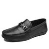 Sapatos Casuais de Couro Masculino Primavera/Verão Solado Macio Couro Macio 2023 Novos Mocassins de Um Passo Sapatos Preguiçosos Masculinos