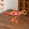 A Lâmpada Mágica de Aladdin Tem Novos Tamanhos Pequeno e Grande, Enfeites de Arte de Lâmpada de Desejos em Metal, Artesanato Europeu Retrô