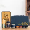 Juego de té de viaje Guochao Wenchuang Qianli Jiangshan para el hogar, negocios, regalo de acompañamiento para enviar a clientes, regalo para imprimir logo