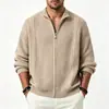 Comércio Exterior Transfronteiriço Outono e Inverno Suéter Cardigan Masculino Casual Grosso Solto Estilo Europeu e Americano Tricô Tendência Jaqueta Roupa Masculina