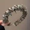 Faixa de cabelo antiderrapante com dentes estilo francês para mulheres, adequada para maquiagem e lavar o rosto, uso diário, presilha alta para cabelo, acessório de cabelo