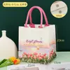 Bolsa de Lona Personalizada con Diseño Impreso, Bolsa de Compras Ecológica, Bolsa de Lona, Bolsa Impresa Multicolor, Bolso de Mano Publicitario Cultural y Creativo, Hecho a Medida