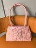 2026 Bolso Nuevo de Satín con Bordado de Letras, Bolso de Hombro Elegante y Versátil, Bolso de Mano, Bolso de Axila