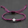 Pulsera de Cruz Nueva Europea y Americana Pulsera de Cuerda Roja Tejida a Mano Pulsera Fuente de Comercio Electrónico Transfronterizo
