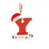 Venta Caliente Transfronteriza Acrílico Plano 2D Navidad Creativas Decoraciones de Letras Inglesas Adornos de Bendición para Árbol de Navidad