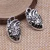 25x 14mm 2,6g acessório de vestuário de prata antiga pingente pingente de coração de amor