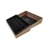 Caja de Regalo Cosmético, Caja de Regalo con Tapa Abatible, Empaque de Papel Plateado Metálico en Relieve, Empaque de Caja de Color Impresa, Caja de Empaque Personalizada