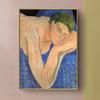 Pintura Decorativa Abstracta Americana Matisse de Alta Gama para Sala de Estar Sofá Francés Mesita de Noche Pared de Fondo Retro Mural Pintura Colgante