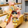 Exclusivo esporte de futebol Urso desenho animado chaveiro de carro pingente para bolsa amantes criativo masculino pequenos presentes atacado