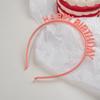Diadema con aro para el pelo de cumpleaños para niña, accesorios para fotos de ambiente, estilo bloguero, accesorios para el pelo de fiesta, tocados de colores bonitos