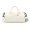 Bolsa Pequena Popular para Fitness Transfronteiriça com Logo Impresso, Bolsa Duffel Cilíndrica Mais Vendida, Bolsa de Mão Esportiva, Bolsa de Ombro, Bolsa de Viagem