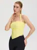 Chaleco de Yoga para Mujer con Almohadillas en el Pecho, Top Deportivo de Cuello Halter, Top de Pilates y Fitness sin Espalda, Moderno y Sexy 62104