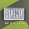 Silicone Arte de Unha Cristal Borboleta 3D Estereoscópico Laço Coração Alta Transparência Resistência à Oxidação Ferramentas Unhas Vestíveis Decoração Moldes