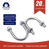 304 aço inoxidável parafuso braçadeira de tubo aro braçadeira de metal parafuso U Parafuso atacado