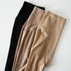 Talla grande color piel medias de seda de nueve puntos para mujer sin calcetines primavera y otoño gruesas pantimedias con alambre de acero talla grande calcetines básicos finos