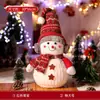 Decoraciones Navideñas Muñeco de Nieve Figura Escena Arreglo Adornos Accesorios para Fotos Exhibición de Ventana Muñecas Regalos
