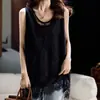 Colete de Renda de Comprimento Médio para Mulheres, Moda de Verão Japonesa e Coreana Transfronteiriça, Top Plus Size Estilo Europeu