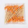 Palillos de cóctel desechables creativos de colores con forma de estrella de cinco puntas, al por mayor, para decorar bandejas de postres y fruteros