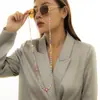 Joyería Transfronteriza Europea y Americana Estilo Pastoral de Vacaciones Color de Contraste Fruta Arcilla Blanda Cadena para Gafas Simple Grano de Arroz Estrella Accesorios Mujer
