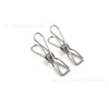 40 pinzas de acero inoxidable para secar ropa pinza para toallas ropa pinza pequeña a prueba de viento percha oficina hogar