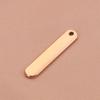 Venta Caliente Comercio Exterior Espejo Acero Inoxidable Tira Larga Varilla Tridimensional Accesorios para Joyería DIY Grabado Láser Colgante