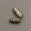 Latón Puro Colgante Tubo Mantra de Seis Caracteres Sutra del Corazón del Tíbet Flor de Loto Guanyin Colgante Llavero de Coche Colgante de Protección Corporal