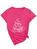 Camiseta de Verano Talla Grande 100 kg Extra Grande con Cuello en V y Manga Corta para Mujer, Corte Holgado, Nuevo Estilo 2026, Top Sencillo con Estampado de Letras