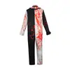 Traje Cosplay Halloween Segunda Dimensão Clown Alma Quebrada cos Traje Clown Alma Quebrada Macacão Vestido Mancha de Sangue