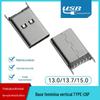 USB3.1 6p TYPE-C fêmea conector USB TYPE-C 6p adesivo vertical 13.1 / 13.7 / 15.0