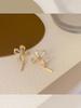 Brincos de Flor Bingling de Cristal Flor de Fada Super Brilhante Franceses Brincos Elegantes da Moda Novos Brincos com Design de Nicho