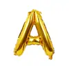 Balões de letras minúsculas A-Z em inglês 16 polegadas, corpo fino, versão americana de imitação, decoração de aniversário, casamento, quarto de casamento, balões de filme de alumínio, atacado