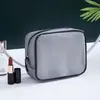 Bolsa de almacenamiento de malla con clip de EVA para lavar maquillaje, gran capacidad, impermeable, multi-especificación, bolsa de almacenamiento para viajes de negocios