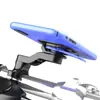 Soporte para Teléfono de Vehículo Eléctrico Simple, Navegación en Motocicleta, Ciclismo, Reparto, Giratorio 360 Grados, Ajustable