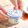 Caja suplemento alimenticio para bebé garra de gato tapa de silicona sellada caja para conservar la frescura tazón de vidrio para bebé para suplemento alimenticio se puede cocinar al vapor caja de almacenamiento