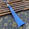 Borla Larga de Seda de Hielo de 12 cm para Bolsitas de Té, Colgantes de Abanico, Borlas Hanfu, Accesorios y Colgantes de Estilo Vintage