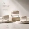 Fabricante mayorista en stock de tarros de vidrio transparente para crema de 5 g y 15 g para envases de crema facial para el cuidado de la piel y contorno de ojos, materiales de embalaje cosmético
