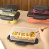 Caja Hermética para Conservar Frescura, Congelable, Apta para Microondas, Lonchera con Tapa, Juego de Cajas Cuadradas de Plástico para Almacenamiento de Alimentos en Refrigerador
