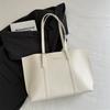 Bolsa Grande Feminina 2024 Inverno Nova Estilo Coreano Tendência Simples Grande Capacidade Bolsa Tote Tendência Casual Estilo Ocidental Bolsa de Ombro