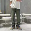 Jeans con Salpicaduras de Pintura Estilo Retro Americano de Calle de Verano Transfronterizos para Hombre, Jeans Lavados de Marca de Moda Hip-Hop de Corte Ajustado para Hombre