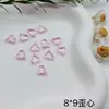 Fondo Puntiagudo Forma Especial Rosa Glaciar Diamante Suelto Manicura Estéreo Diamante Grande Material de Vidrio Boutique Corazón Torcido Corazón Adornos de Diamante DIY