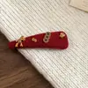 Grampo de Cabelo de Pelúcia do Ano Novo Retro Outono e Inverno, Ano do Zodíaco, Pônei, Grampo BB de Luxo de Alta Qualidade, Acessório de Cabelo Versátil da Moda