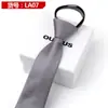 Vestido Preguiçoso Zíper Gravata Masculino Preto Estilo Coreano Casamento Noivo Estreito Zíper Fácil de Puxar Sem Nó Moda Masculina