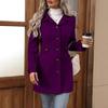 En Stock Abrigo de Lana Europeo de Longitud Media para Mujer Tallas Grandes Otoño e Invierno con Forro, Chaqueta de Lana, Exclusivo de Amazon