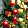 Navidad Mimbre 2.7m Guirnalda Luminosa Encriptada Puerta de Mimbre Pilar de Mimbre Árbol de Navidad Techo Exterior Decoraciones Verdes