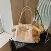 Cross2026 Outono Inverno Nova Bolsa de Pelúcia Feminina Fofa Grande Capacidade Bolsa Tote Meninas Alta Aparência Bolsa de Axila