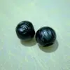 12mm Resina Cuentas de Agujero Grande Cuentas Sueltas Cuentas para Hilo Accesorios para Joyería DIY Accesorios para Ropa Cuentas Redondas de Agujero Grande de Dos Colores Campana