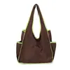 Bolsa de Compras Plegable Transfronteriza, de Doble Capa, Engrosada, Bolso de Hombro Único, Bolsa de Almacenamiento Ecológica para Supermercado, Bolsa de Malla