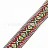 Venta Caliente de Fábrica Cinta Jacquard para Computadora Estilo Étnico Color Salto Punto Diamante Cinta de Poliéster Accesorios para Ropa Cinturón Decorativo