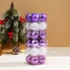 Decorações de Árvore de Natal Transfronteiriças de 4 cm, Conjunto Combinado de 24 Peças, Vários Estilos de Enfeites de Janela de Natal, Atacado do Fabricante